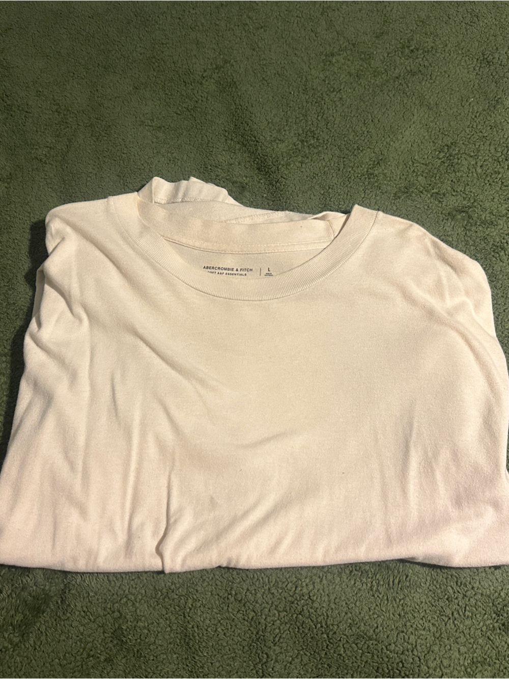 Abercrombie & Fitch Soft A&F Essentials Cream Tee